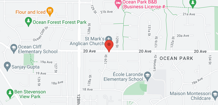 map of 12936 20TH AVENUE